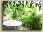 The patio at Tidey's Garden Suite